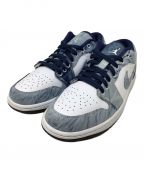 NIKEナイキ）の古着「スニーカー　NIKE（ナイキ）Nike Air Jordan 1 Low（ナイキエアジョーダン１ロー）CZ8455-100」｜ブルー×ホワイト