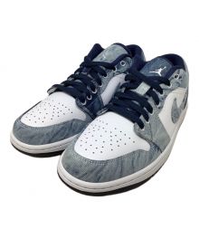 NIKE（ナイキ）の古着「スニーカー　NIKE（ナイキ）Nike Air Jordan 1 Low（ナイキエアジョーダン１ロー）CZ8455-100」｜ブルー×ホワイト