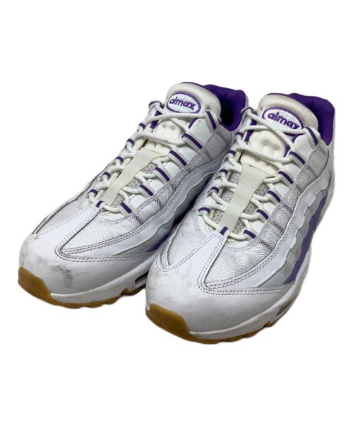 NIKE（ナイキ）NIKE (ナイキ) スニーカー　NIKE AIR MAX95（ナイキエアマックス）　DM0011-101 ホワイト×パープル サイズ:28の古着・服飾アイテム