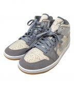 NIKEナイキ）の古着「ハイカットスニーカー NIKE(ナイキ) AirAir Jordan 1 Mid SEDNDN4281-100」｜グレー