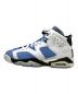 NIKE (ナイキ) ハイカットスニーカー　NIKE(ナイキ)　AIR JORDAN6 RETRO GS　384665-410 ホワイト×スカイブルー サイズ:23.5 未使用品：13000円