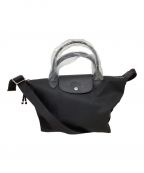 LONGCHAMPロンシャン）の古着「トップハンドルバッグ　LONGCHAMP（ロンシャン）　ル プリアージュ エナジーS　L1512HSR001」｜ブラック