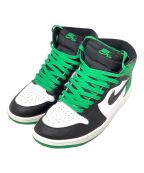 NIKEナイキ）の古着「ハイカットスニーカー　NIKE　AIR JORDAN 1 RETRO HIGH OG　DZ5485-031」｜グリーン×ブラック