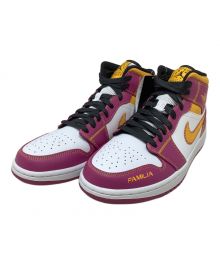 NIKE（ナイキ）の古着「スニーカー　NIKE（ナイキ）　AIR JORDAN（エアジョーダン） 1 MID DOD」｜パープル×イエロー