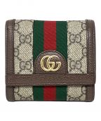 GUCCIグッチ）の古着「2つ折り財布　GUCCI(グッチ)　598662　GGスプリーム　オフィディア」