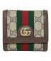 GUCCI（グッチ）の古着「2つ折り財布　GUCCI(グッチ)　598662　GGスプリーム　オフィディア」