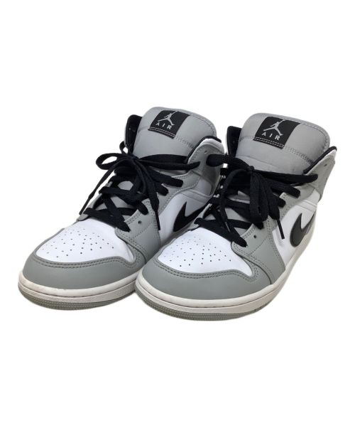 NIKE（ナイキ）NIKE (ナイキ) ハイカットスニーカー　NIKE（ナイキ）AIR JORDAN1 MID（エアジョーダン） ライトスモークグレー サイズ:27cmの古着・服飾アイテム