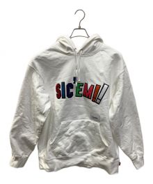 WTAPS×SUPREME（ダブルタップス×シュプリーム）の古着「Sic'em! パーカー　WTAPS（ダブルタップス）Supreme（シュプリーム）」｜ホワイト