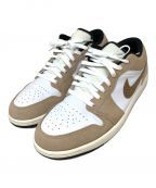 NIKEナイキ）の古着「スニーカー　NIKE　JORDAN 1 LOW SE HEMP　DZ4130-201」｜ベージュ×ホワイト