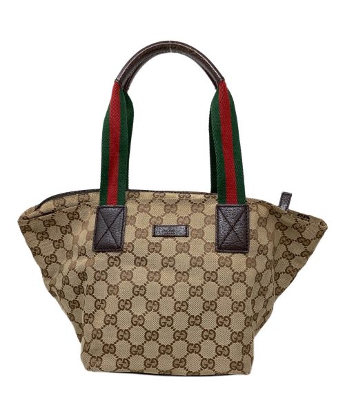 GUCCI（グッチ）GUCCI (グッチ) シェリーライントートバッグ　GUCCI（グッチ）　131228　GG ブラウンの古着・服飾アイテム