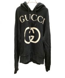 GUCCI（グッチ）の古着「プルオーバーパーカー GUCCI（グッチ）　475374-X3Q25　	インターロッキングG」｜ブラック