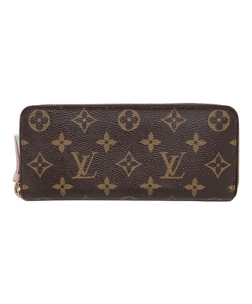 LOUIS VUITTON（ルイ ヴィトン）LOUIS VUITTON (ルイ ヴィトン) ラウンドファスナー長財布　LOUIS VUITTON　(ルイヴィトン)　M61298　モノグラム　ポルトフォイユ・クレマンス ローズ・バレリーヌの古着・服飾アイテム