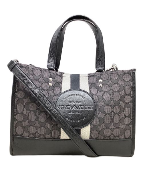 COACH（コーチ）COACH (コーチ) 2WAYバッグ　COACH（コーチ）C8448 グレー×ブラックの古着・服飾アイテム