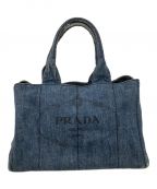 PRADAプラダ）の古着「カナパデニムトートバッグ　PRADA（プラダ）B1877」