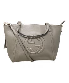 GUCCI（グッチ）の古着「2WAYショルダーバッグ　GUCCI(グッチ)　369176」｜ベージュ