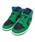 NIKE（ナイキ）の古着「ハイカットスニーカー　NIKE（ナイキ）	Air Jordan 1 Mid　BQ6472-033」｜グリーン×ブラック