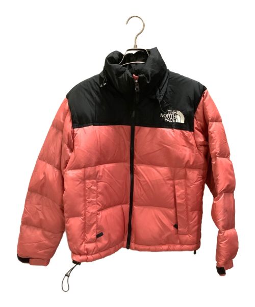 THE NORTH FACE（ザ ノース フェイス）THE NORTH FACE (ザ ノース フェイス) ショートヌプシジャケット　THE NORTH FAC（ザ ノース フェイス） ピンク×ブラック サイズ:Mの古着・服飾アイテム