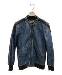 DIESEL（ディーゼル）の古着「デニムジャケット DIESEL（ディーゼル）PRESLEY-ANGLE」｜インディゴ