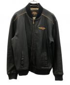 HARLEY-DAVIDSONハーレーダビッドソン）の古着「レザージャケット　HARLEY-DAVIDSON（ハーレーダビッドソン）　97033-23AC　120th」｜ブラック