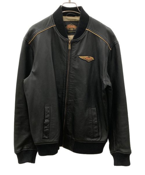 HARLEY-DAVIDSON（ハーレーダビッドソン）HARLEY-DAVIDSON (ハーレーダビッドソン) レザージャケット　HARLEY-DAVIDSON（ハーレーダビッドソン）　97033-23AC　120th ブラック サイズ:Mの古着・服飾アイテム