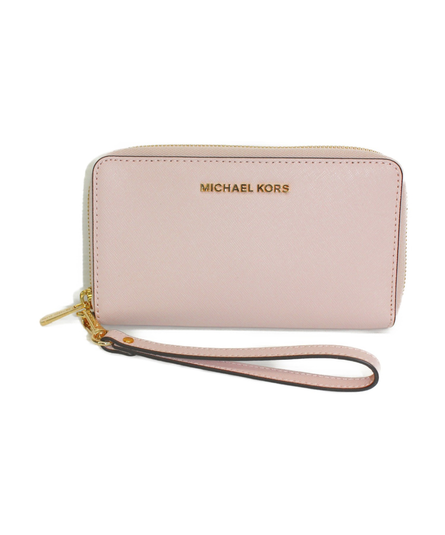 中古 古着通販 Michael Kors マイケルコース ラウンドファスナー財布 ピンク ブランド 古着通販 トレファク公式 Trefac Fashion