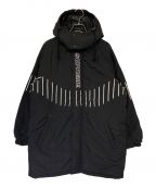 SUPREMEシュプリーム）の古着「Pinstripe Panel Sports Parka」｜ブラック