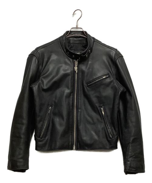 HARLEY-DAVIDSON（ハーレーダビッドソン）HARLEY-DAVIDSON (ハーレーダビッドソン) レザージャケット ブラック サイズ:Mの古着・服飾アイテム