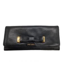 PRADA（プラダ）の古着「長財布」｜ブラック