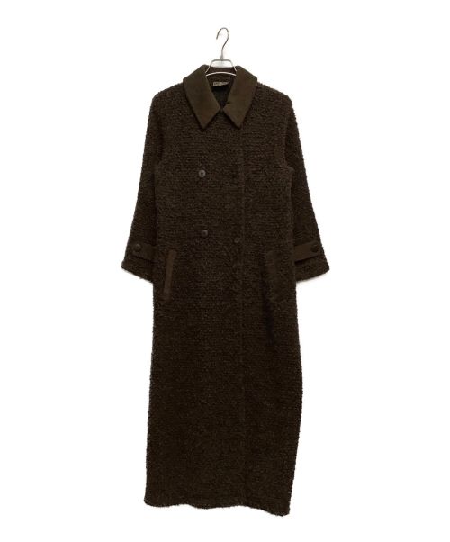 FENDI（フェンディ）FENDI (フェンディ) ロングコート ブラウン サイズ:42の古着・服飾アイテム