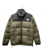 THE NORTH FACEザ ノース フェイス）の古着「ヌプシダウンジャケット」｜カーキ×ブラック