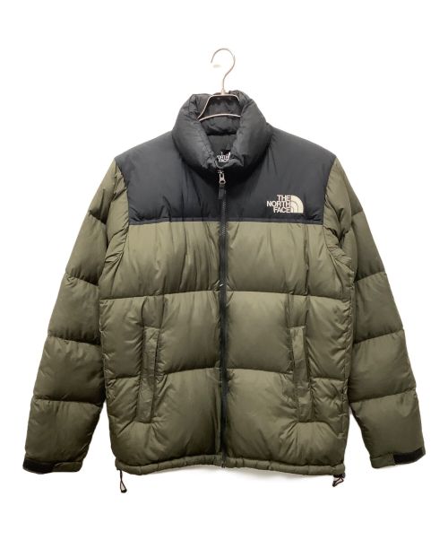 THE NORTH FACE（ザ ノース フェイス）THE NORTH FACE (ザ ノース フェイス) ヌプシダウンジャケット カーキ×ブラック サイズ:XXLの古着・服飾アイテム