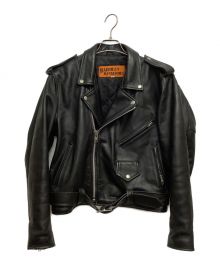 HARLEY-DAVIDSON（ハーレーダビッドソン）の古着「ダブルライダースジャケット」｜ブラック