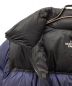 中古・古着 THE NORTH FACE (ザ ノース フェイス) ヌプシライトダウンジャケット ネイビー×ブラック サイズ:M：18000円