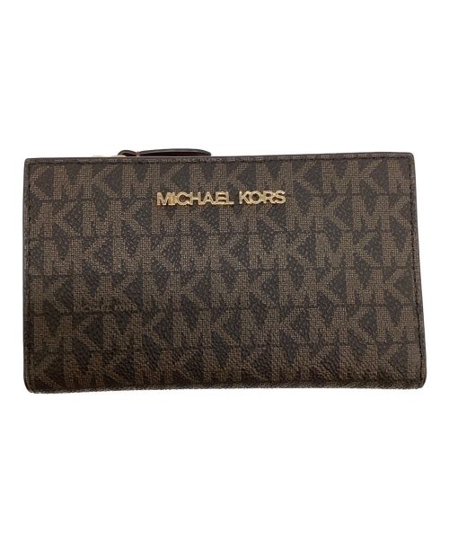 MICHAEL KORS（マイケルコース）MICHAEL KORS (マイケルコース) カードケース ブラウンの古着・服飾アイテム