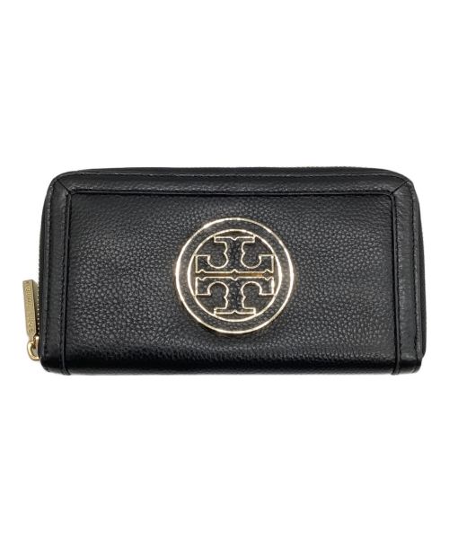 TORY BURCH（トリーバーチ）TORY BURCH (トリーバーチ) ラウンドファスナー長財布 ブラックの古着・服飾アイテム