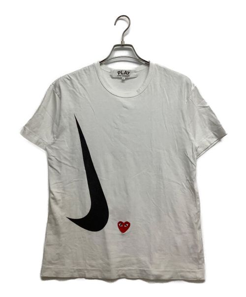 PLAY COMME des GARCONS（プレイ コムデギャルソン）PLAY COMME des GARCONS (プレイ コムデギャルソン) NIKE (ナイキ) 半袖Tシャツ ホワイト サイズ:Lの古着・服飾アイテム