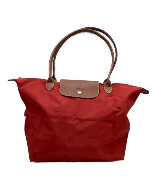 LONGCHAMP（ロンシャン）LONGCHAMP (ロンシャン) ナイロントートバッグ レッドの古着・服飾アイテム