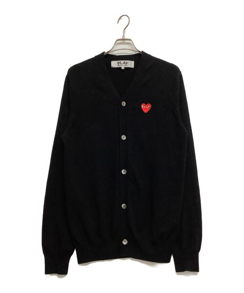 PLAY COMME des GARCONS（プレイ コムデギャルソン）PLAY COMME des GARCONS (プレイ コムデギャルソン) ニットカーディガン ブラック サイズ:XLの古着・服飾アイテム