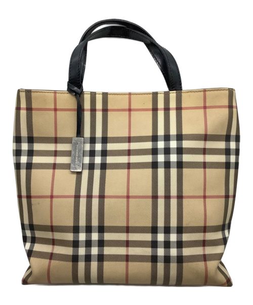 BURBERRY LONDON（バーバリーロンドン）BURBERRY LONDON (バーバリー ロンドン) トートバッグ　ノバチェック ベージュの古着・服飾アイテム