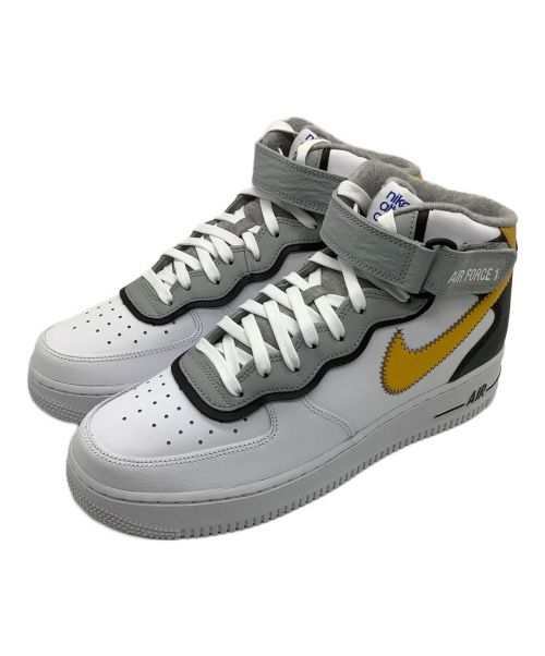 NIKE（ナイキ）NIKE (ナイキ) AIR FORCE 1 MID 07 LV8 ホワイト×グレー×イエロー サイズ:US9の古着・服飾アイテム