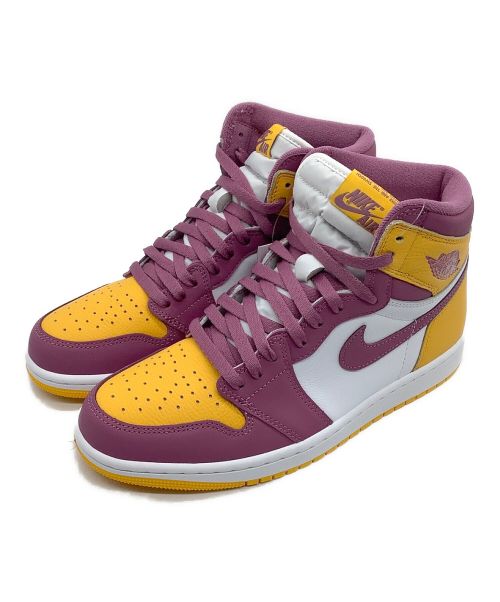 NIKE（ナイキ）NIKE (ナイキ) AIR JORDAN1 ゴールド/ライトボルドー サイズ:US8.5の古着・服飾アイテム