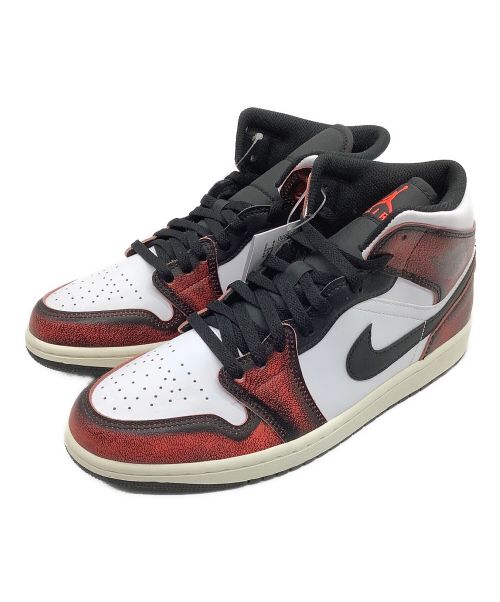 NIKE（ナイキ）NIKE (ナイキ) AIR JORDAN1 MID SE “WEAR AWAY” レッド×ホワイト サイズ:US9の古着・服飾アイテム