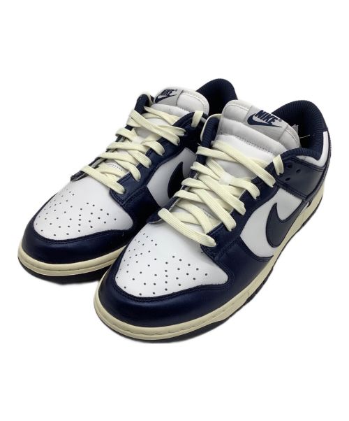 NIKE（ナイキ）NIKE (ナイキ) スニーカー DUNK LOW “VINTAGE NAVY” ホワイト/ミッドナイト ネイビー/ココナ サイズ:US11.5の古着・服飾アイテム