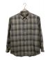 AURALEE（オーラリー）の古着「SUPER LIGHT WOOL CHECK SHIRT」｜グレー