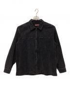 SUPREMEシュプリーム）の古着「Washed Corduroy Zip Up Shirt」｜グレー