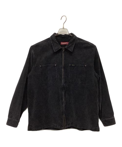 SUPREME（シュプリーム）SUPREME (シュプリーム) Washed Corduroy Zip Up Shirt グレー サイズ:XLの古着・服飾アイテム