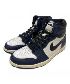 NIKEナイキ）の古着「NIKE AIR JORDAN 1 (エアジョーダン1）RETRO HIGH OG MIDNIGHT NAVY」｜ネイビー×ホワイト