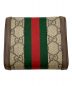 GUCCI (グッチ) オフィディア GG 2つ折り財布 ブラウン：36000円