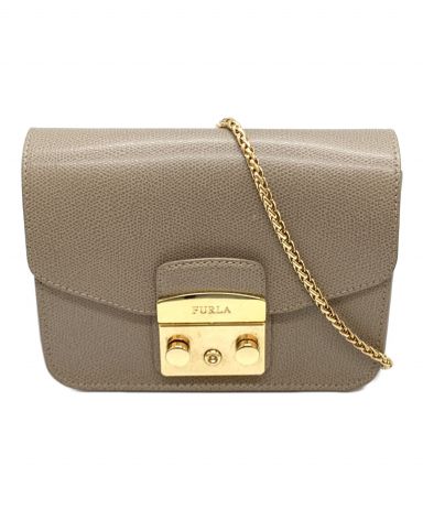 【中古・古着通販】FURLA (フルラ) メトロポリス ショルダーバッグ グレー｜ブランド・古着通販 トレファク公式【TREFAC  FASHION】スマホサイト