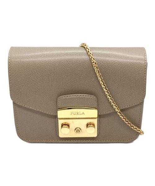 FURLA（フルラ）FURLA (フルラ) メトロポリス ショルダーバッグ グレーの古着・服飾アイテム